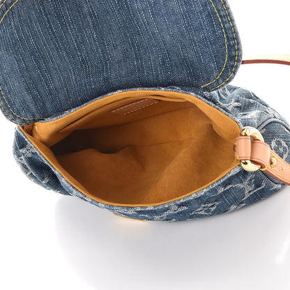 Louis Vuitton Monogram Denim Mini Pleaty Blue 5 of 10