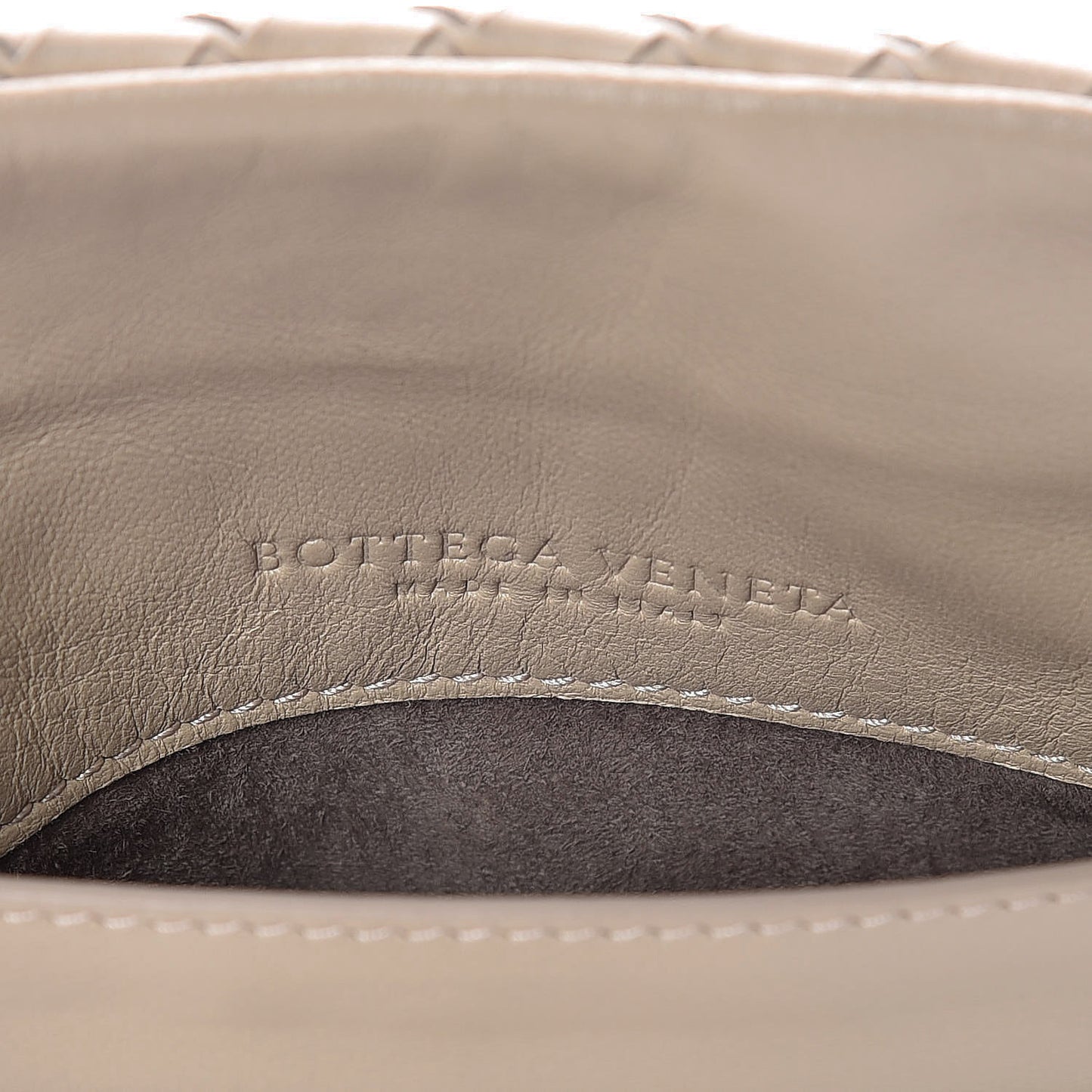 Nappa Intrecciato Small Chain Crossbody Maple
