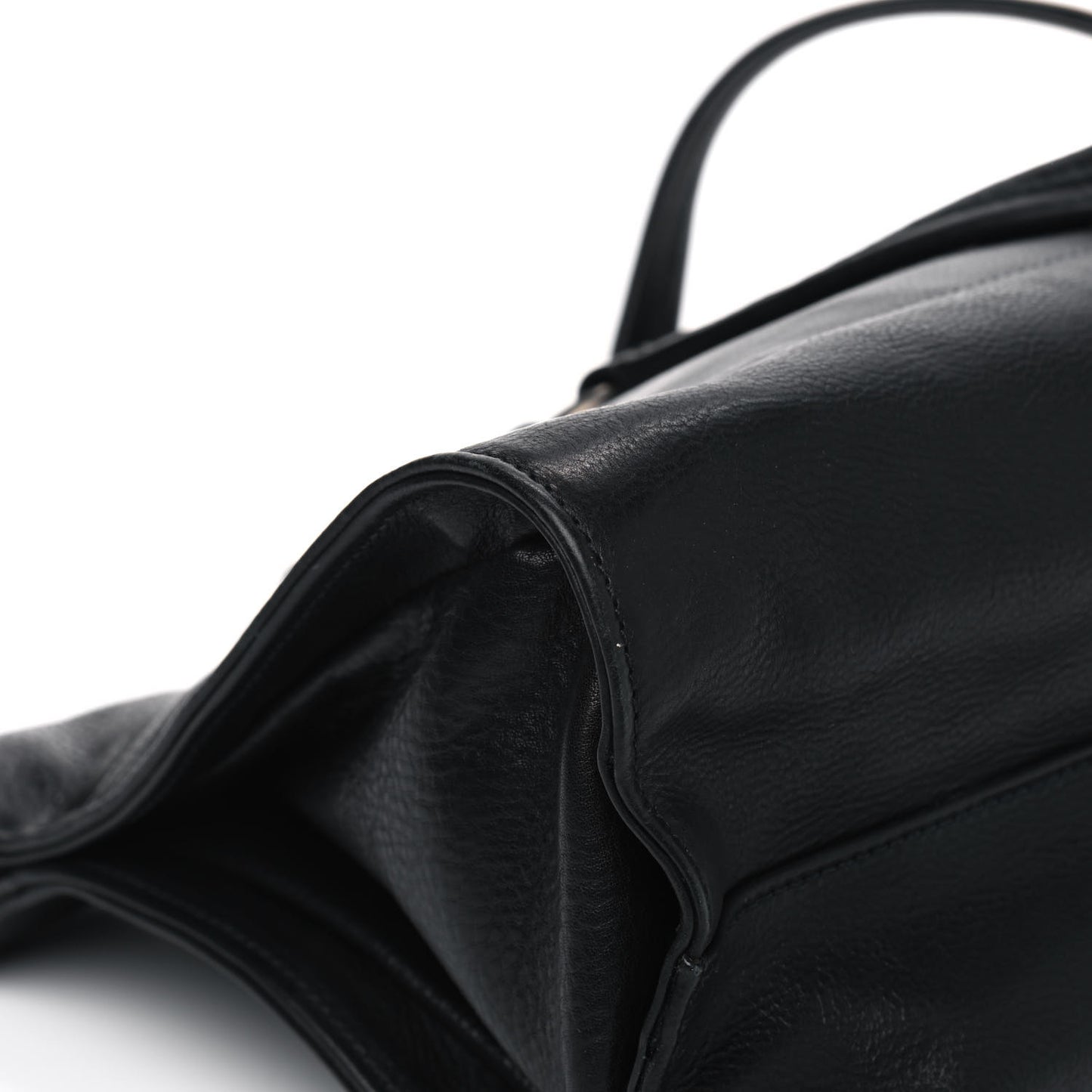 Calfskin Screw Chain Bag Black