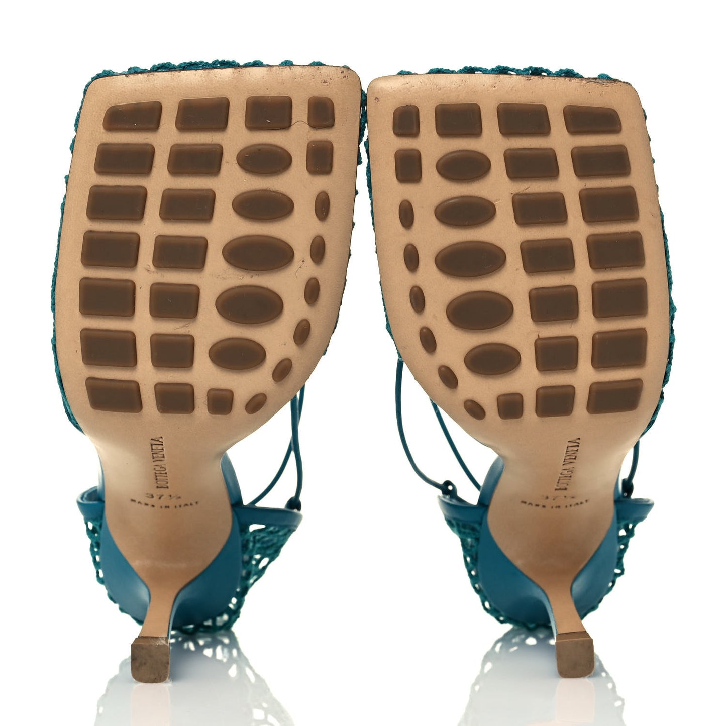 Mesh Nappa Stretch Ankle Tie 90mm Sandals 37.5 Blaster