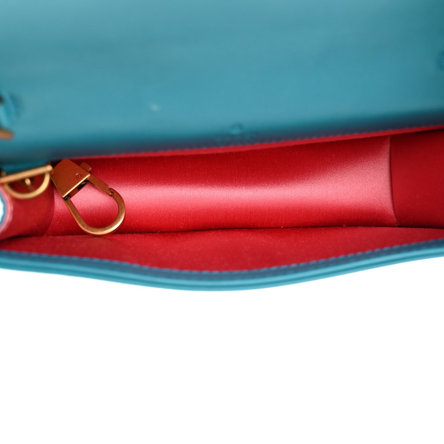 Velvet Matelasse GG Marmont Mini Bag Pavone Cyan