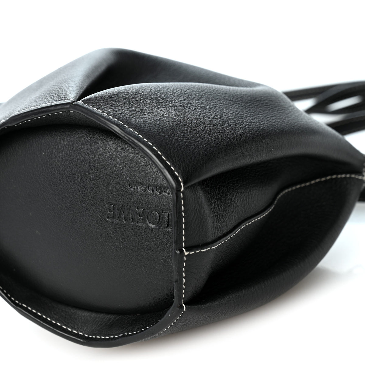Calfskin Mini Elephant Crossbody Bag Black
