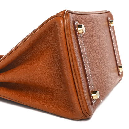Hermes Natural Barenia Faubourg Birkin 25 Fauve 9 of 12