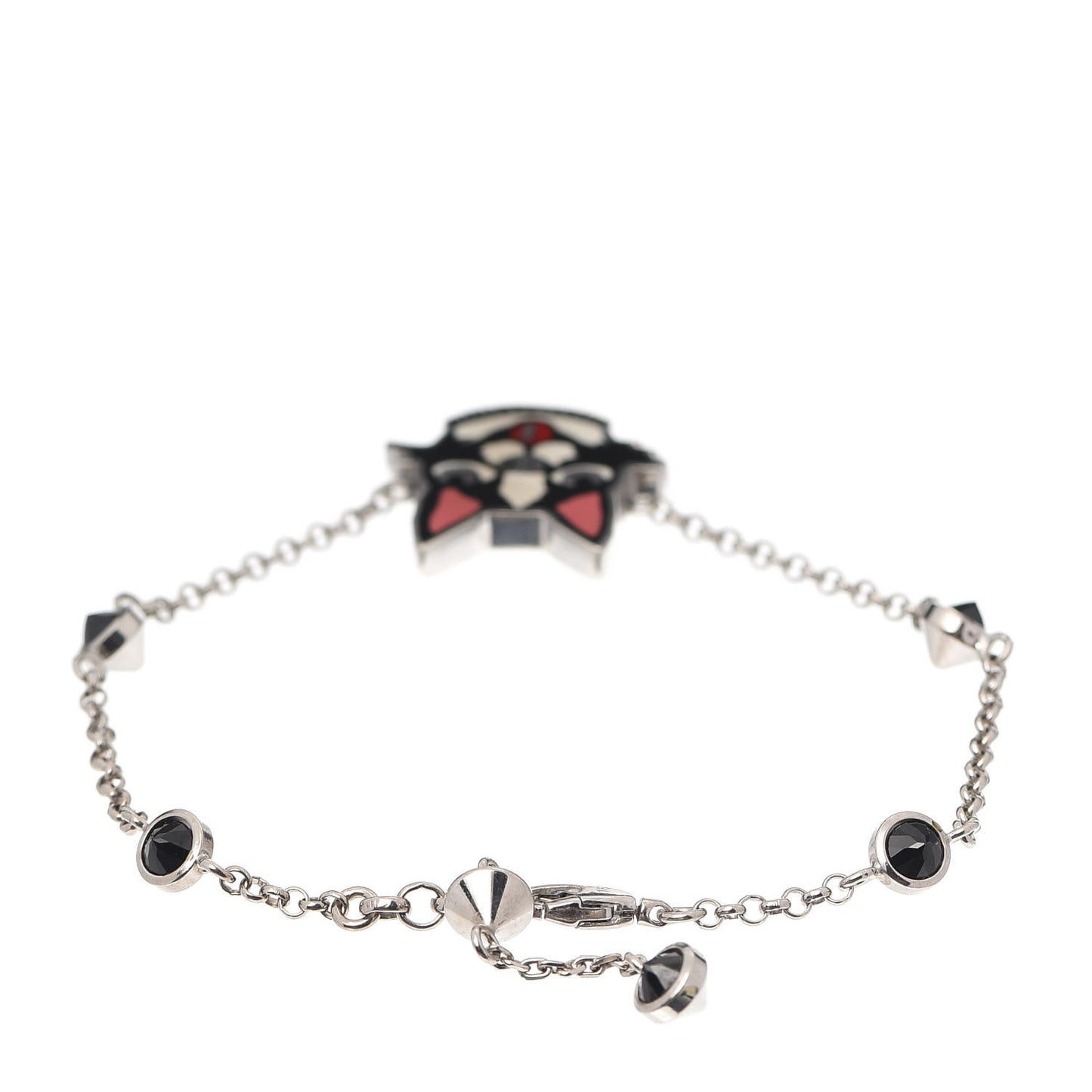 Sterling Silver Black Spinel Enamel Bosco Bracelet