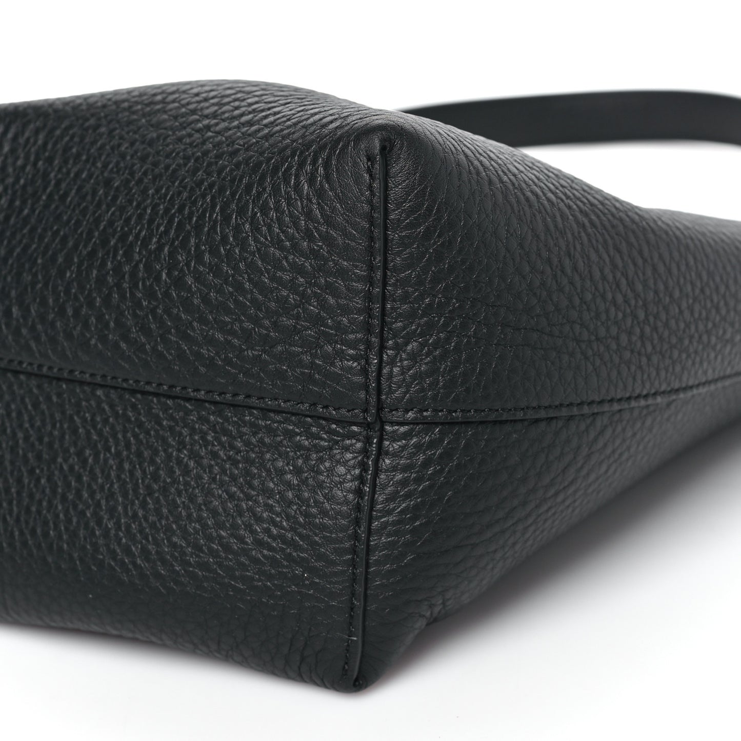 Grained Calfskin Small N/S Park Tote  Black