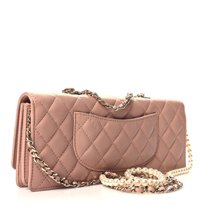 Chanel Lambskin Quilted Fantasy Pearls Evening Flap Pink 3 of 11