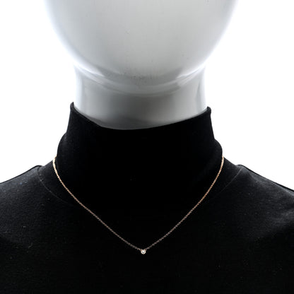 Tiffany 18K Rose Gold Diamond Elsa Peretti Diamonds by the Yard Necklace and Earrings Set 3 of 9