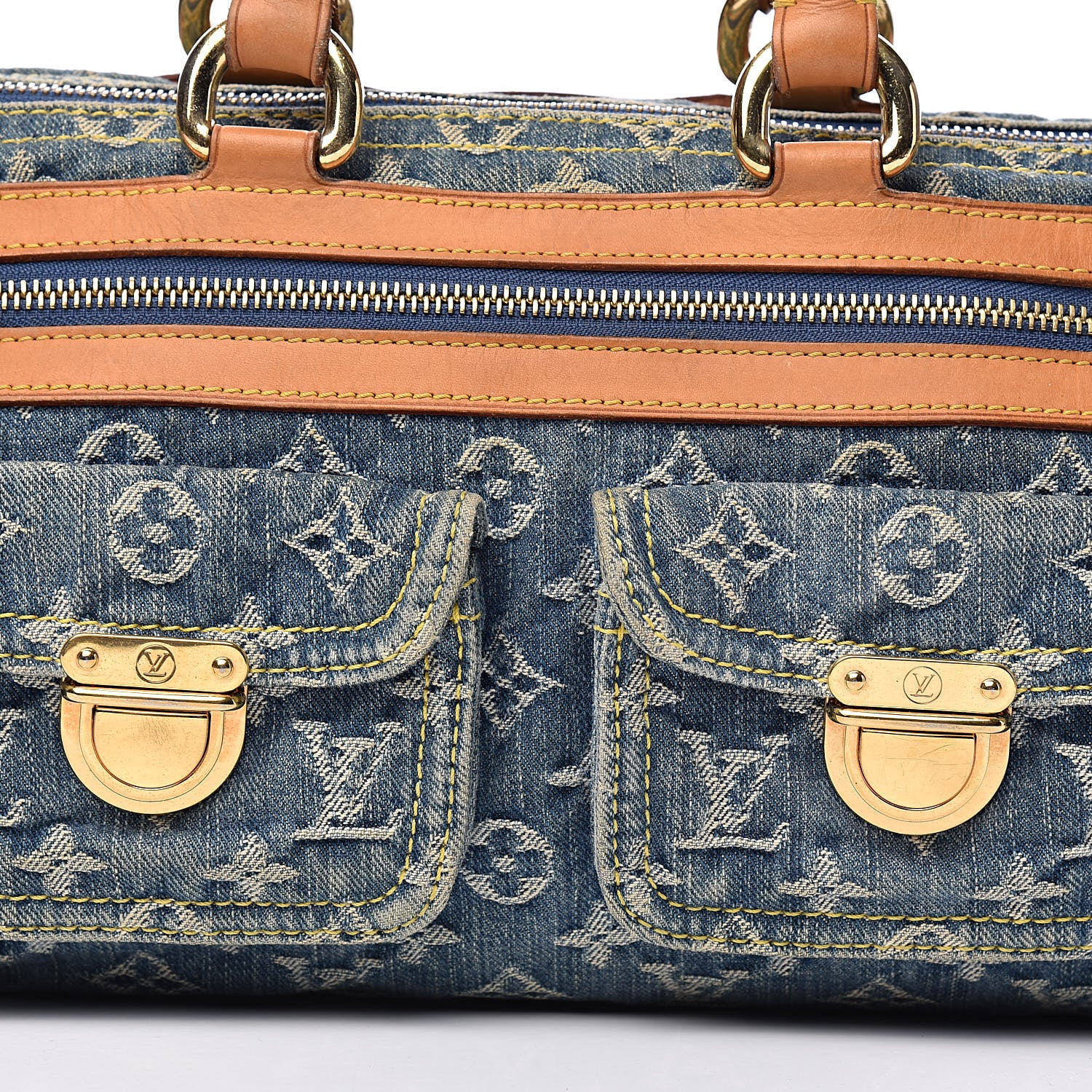 Louis Vuitton Monogram Denim Neo Speedy Blue 19 of 19