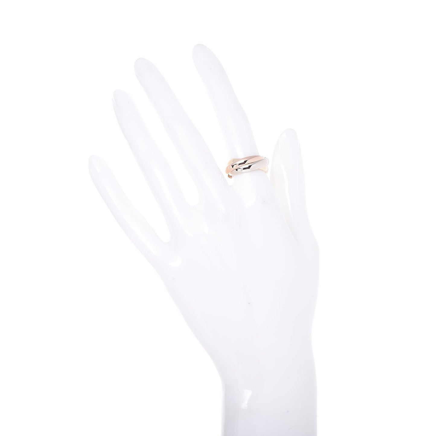 18K Pink Yellow White Gold Classic Les Must De Trinity Ring 52 6