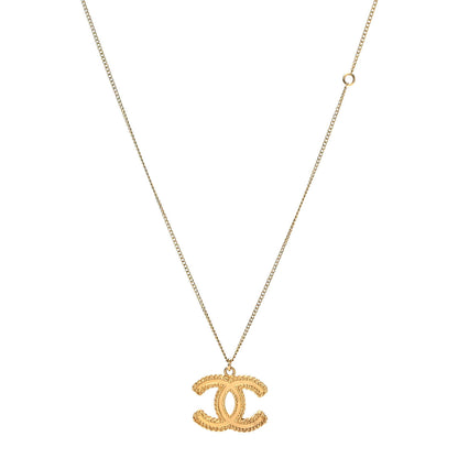 Chanel Metal CC Necklace Matte Gold 1 of 4