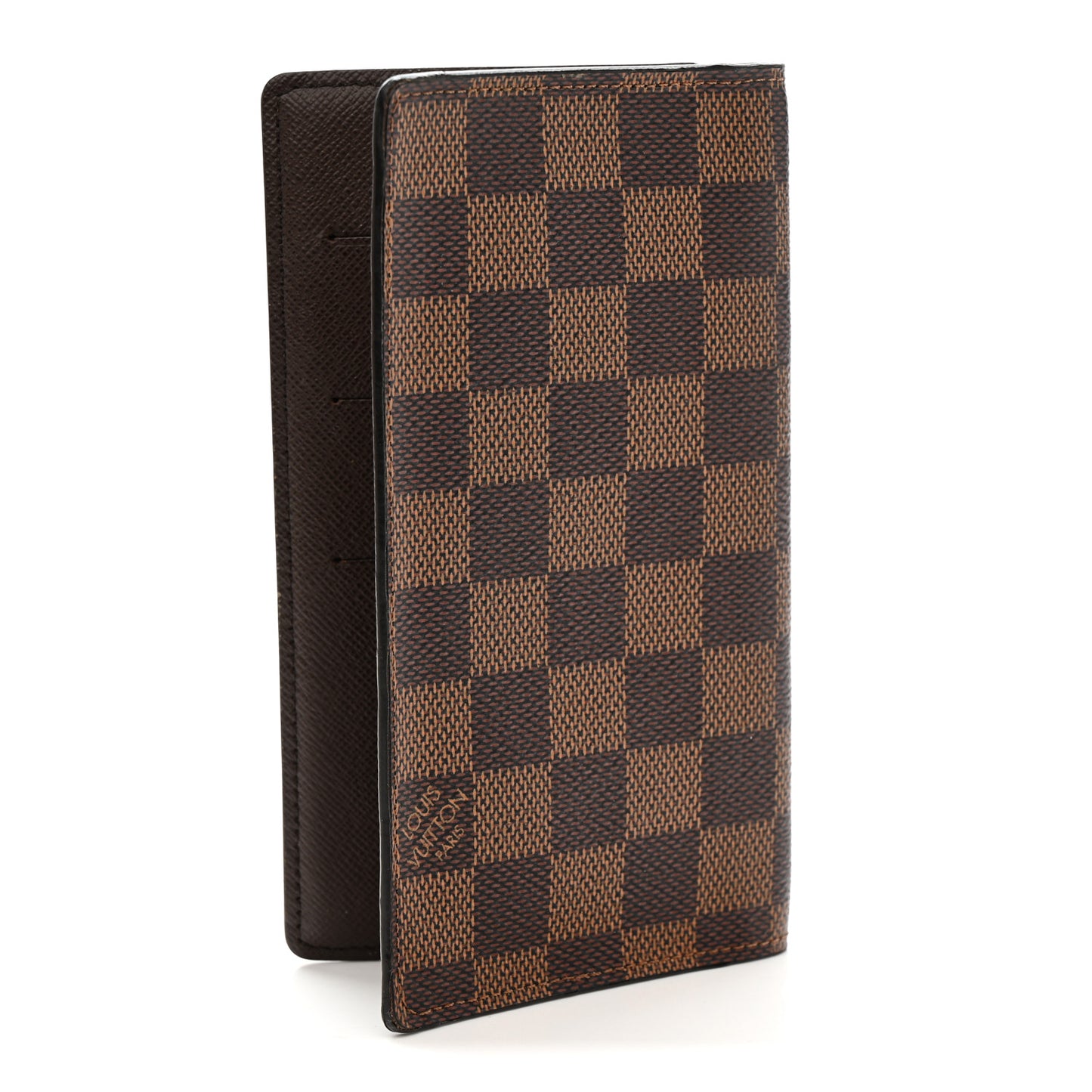 Damier Ebene Checkbook Cover Wallet