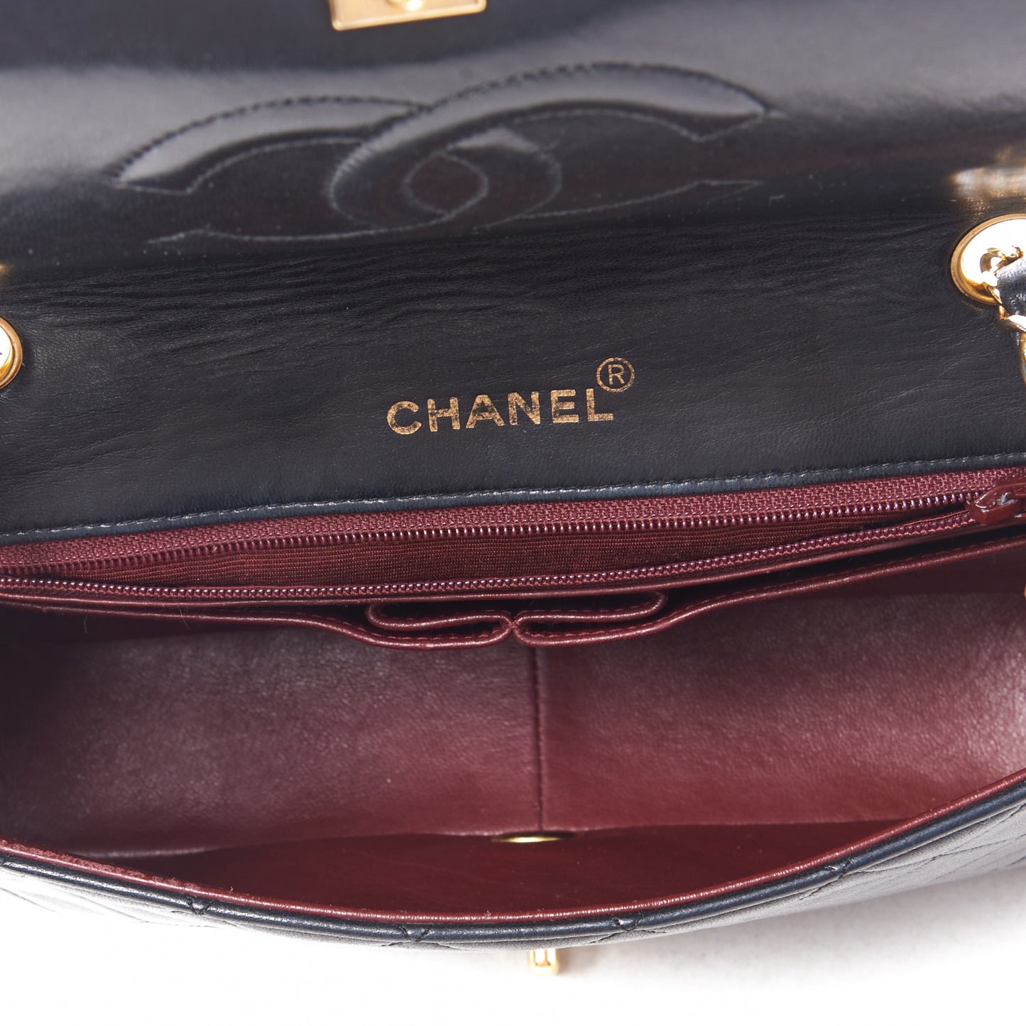 Lambskin Quilted Small Single Flap Bag Black