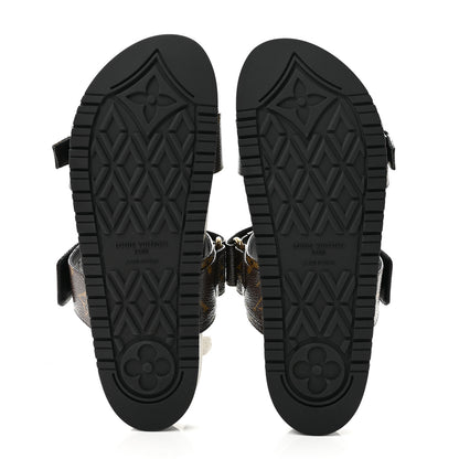 Louis Vuitton Monogram Bom Dia Mule Sandals 38.5 Black 6 of 10