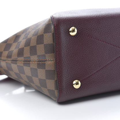 Louis Vuitton Damier Ebene Cuir Taurillon Hyde Park Fuchsia 9 of 10