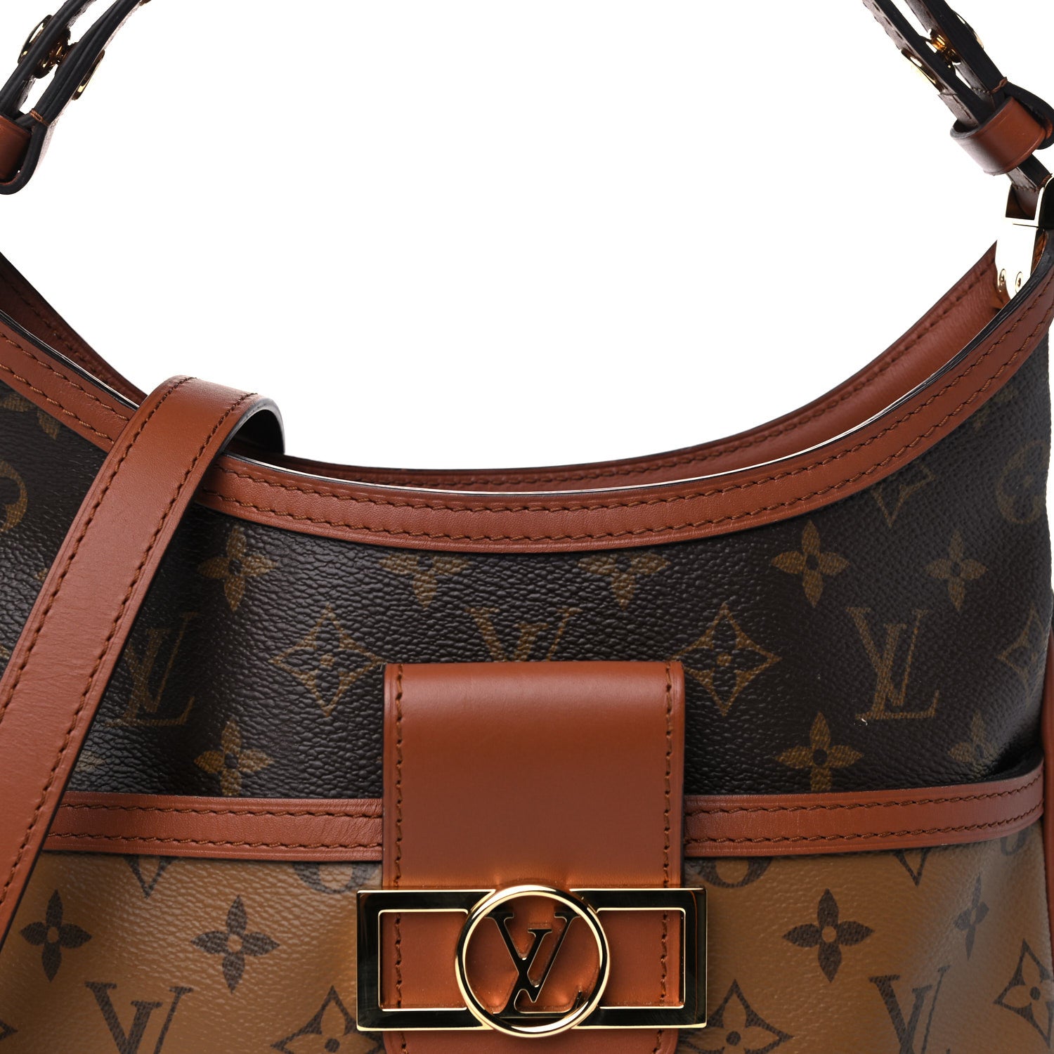 Louis Vuitton Reverse Monogram Dauphine Hobo PM 9 of 14