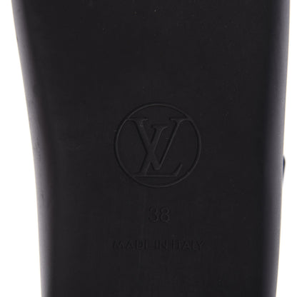 Louis Vuitton Monogram Sunbath Flat Mule Sandals 38 Black 3 of 10