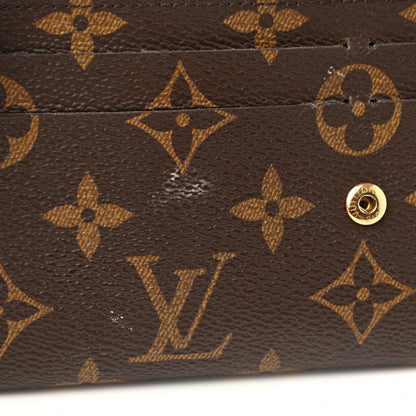 Louis Vuitton Monogram Bloom Flower Emilie Wallet Fuchsia 9 of 9