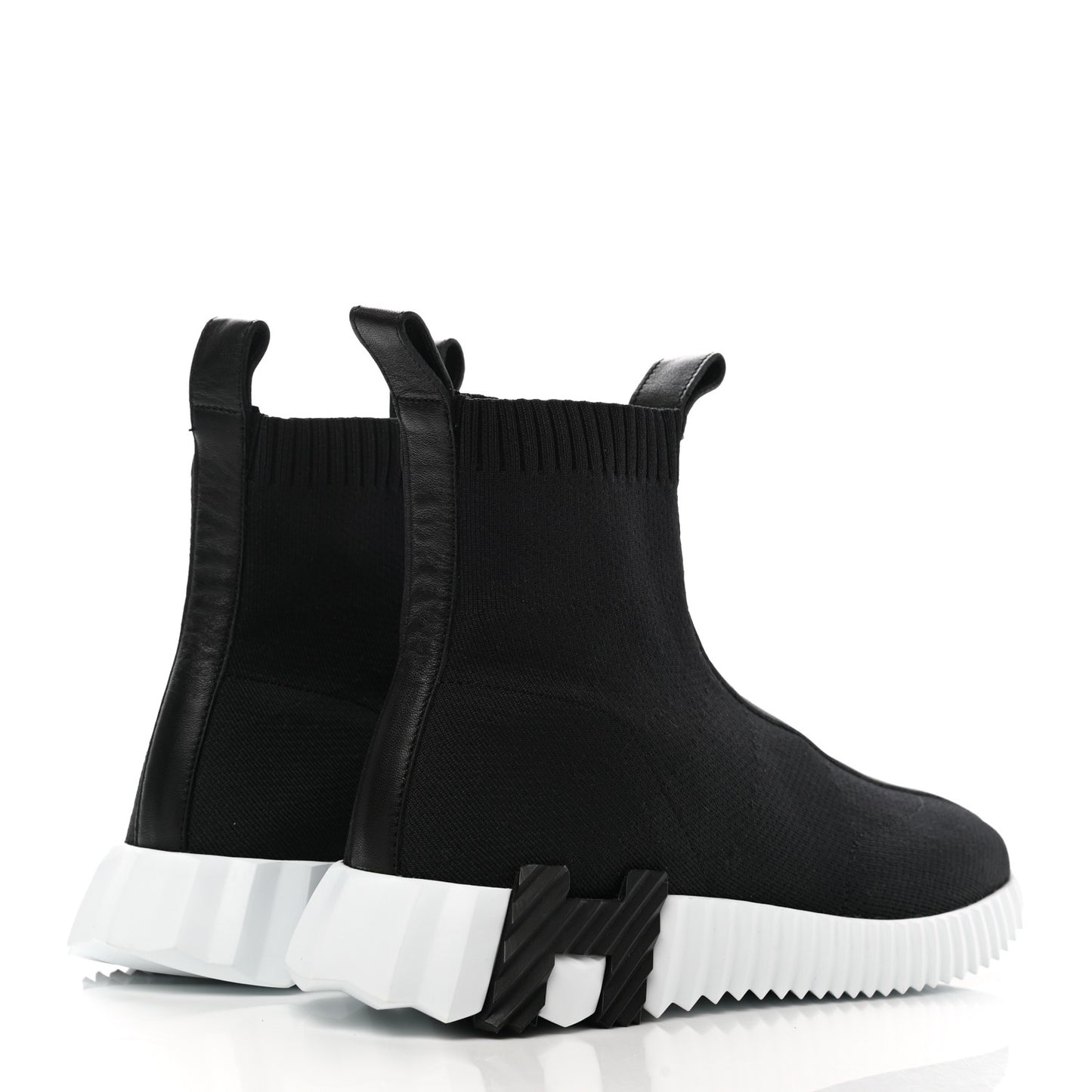 Technical Canvas Goatskin Fun Sneakers 39 Black White