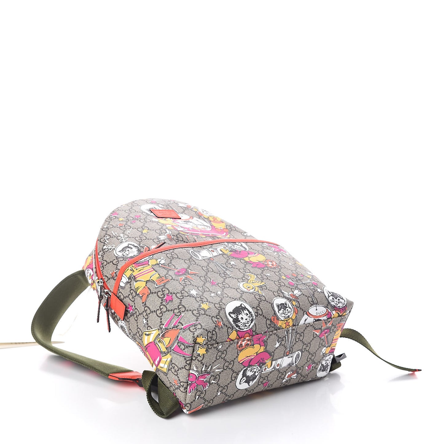 GG Supreme Monogram Space Cats Childrens Backpack