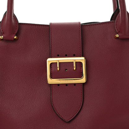 Burberry Soft Grain Medium Buckle Tote Dark Plum 7 of 11
