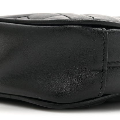 Gucci Calfskin Matelasse Mini GG Marmont Crossbody Bag Black 9 of 13