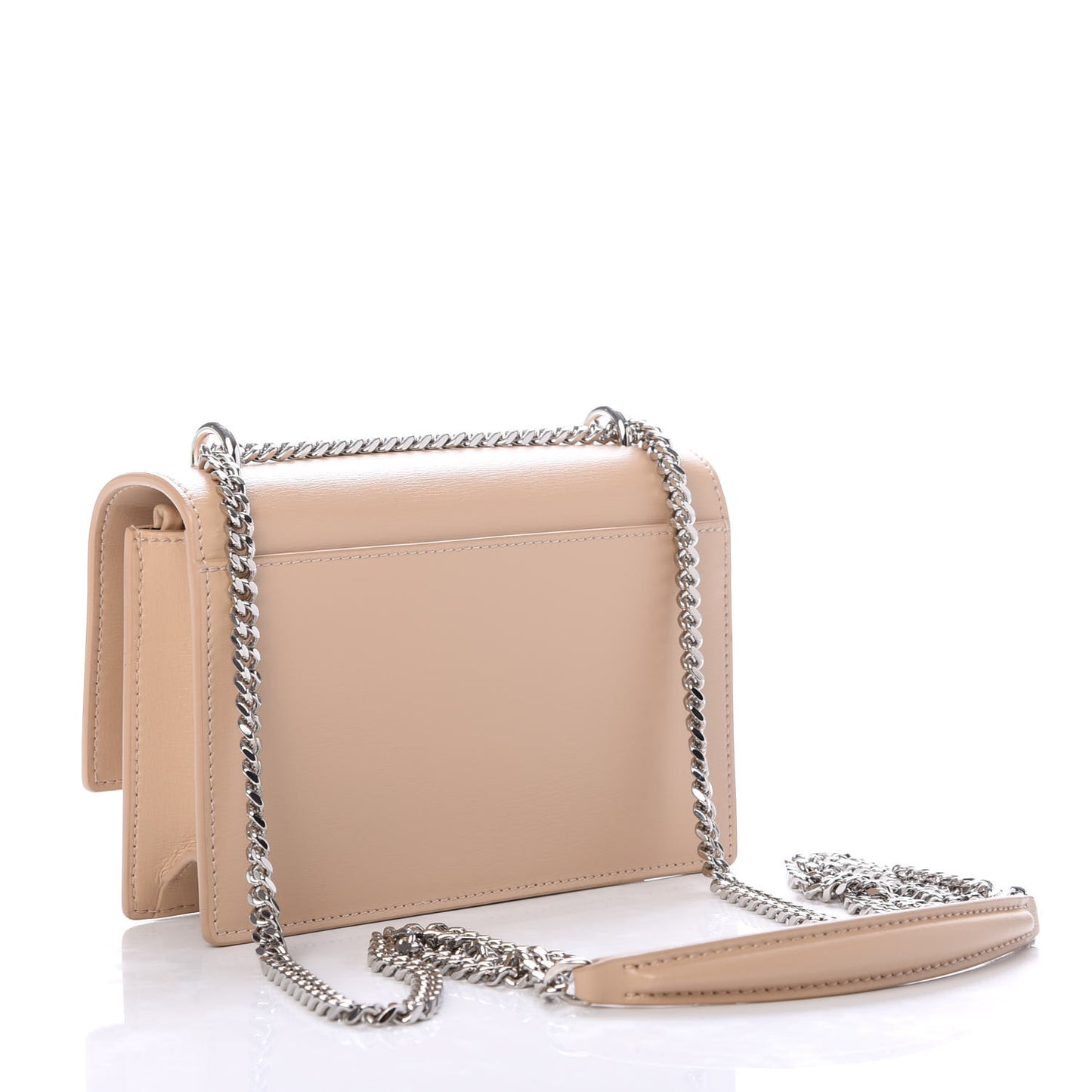 Calfskin Monogram Sunset Chain Wallet Nude Powder