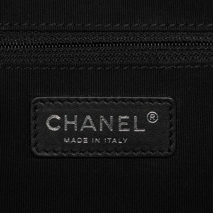 Chanel Calfskin Quilted Small Easy Shopping Tote Black 13 of 14