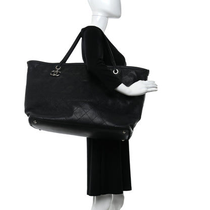 Chanel Grained Calfskin Large Shopping Fever Tote Black 3 of 11