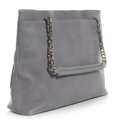 Chanel Caviar Large CC Tuck Tote Grey 3 of 7