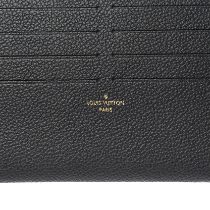 Louis Vuitton Calfskin Felicie Chain Wallet Card Holder Insert Black 6 of 6