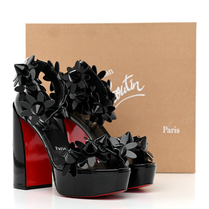 Christian Louboutin Patent Daisy Spikes Alta 130 Platform Sandals 39.5 Black 8 of 8