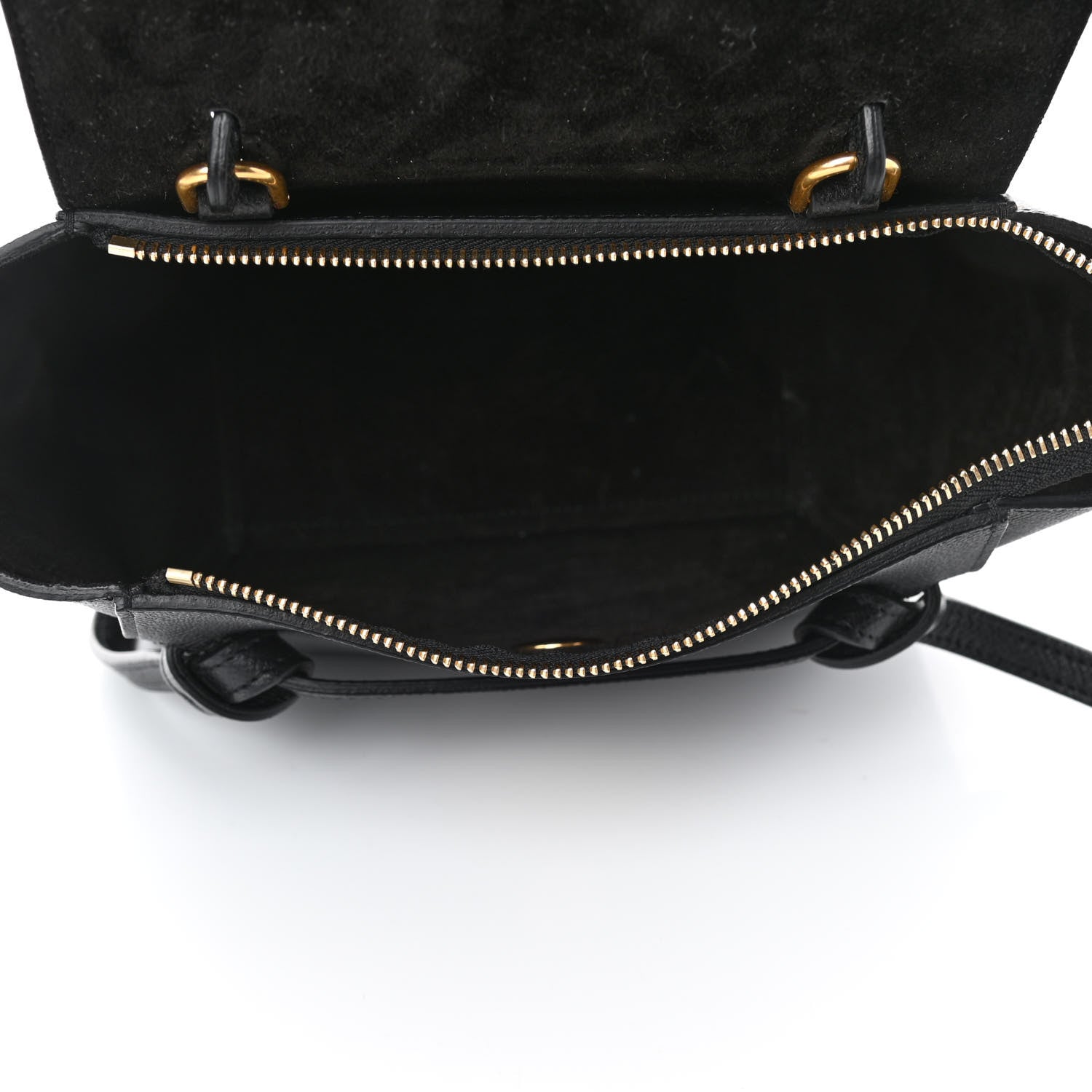 Celine Grained Calfskin Nano Belt Bag Black 4 of 4