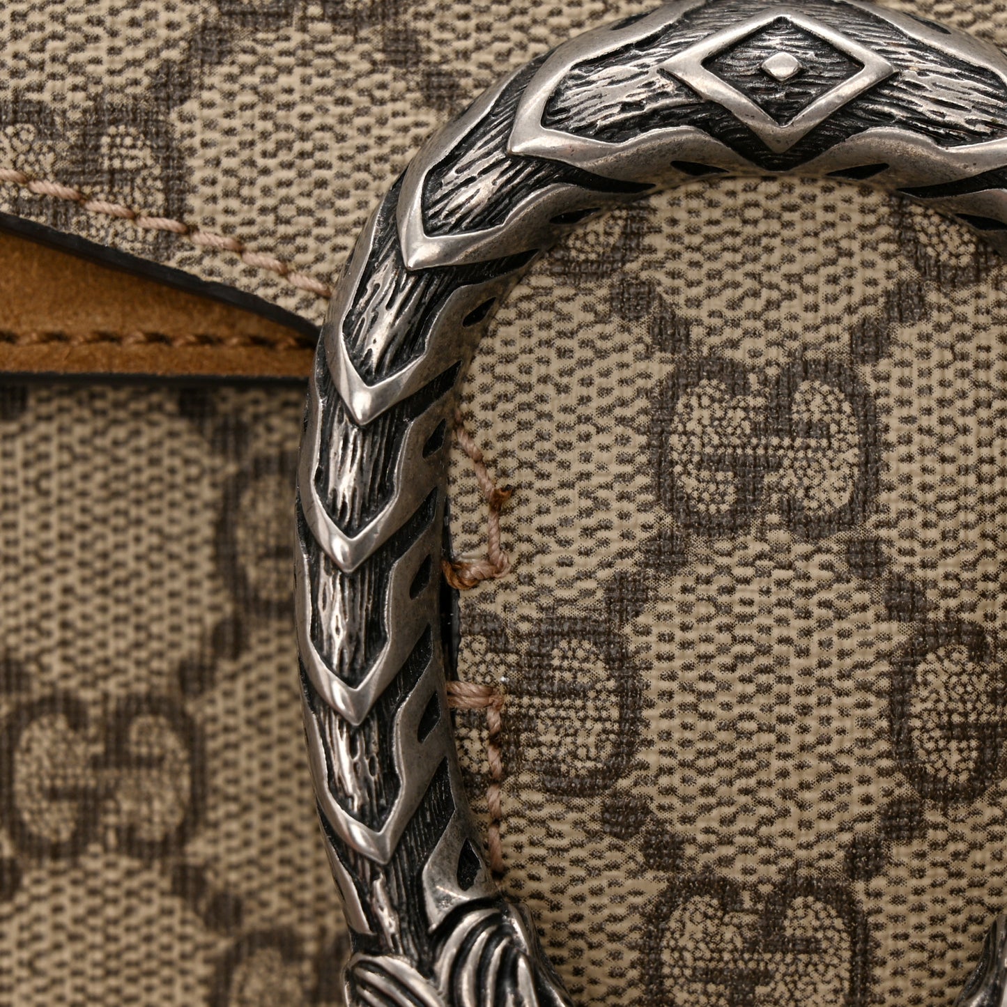GG Supreme Monogram Small Dionysus Shoulder Bag Taupe