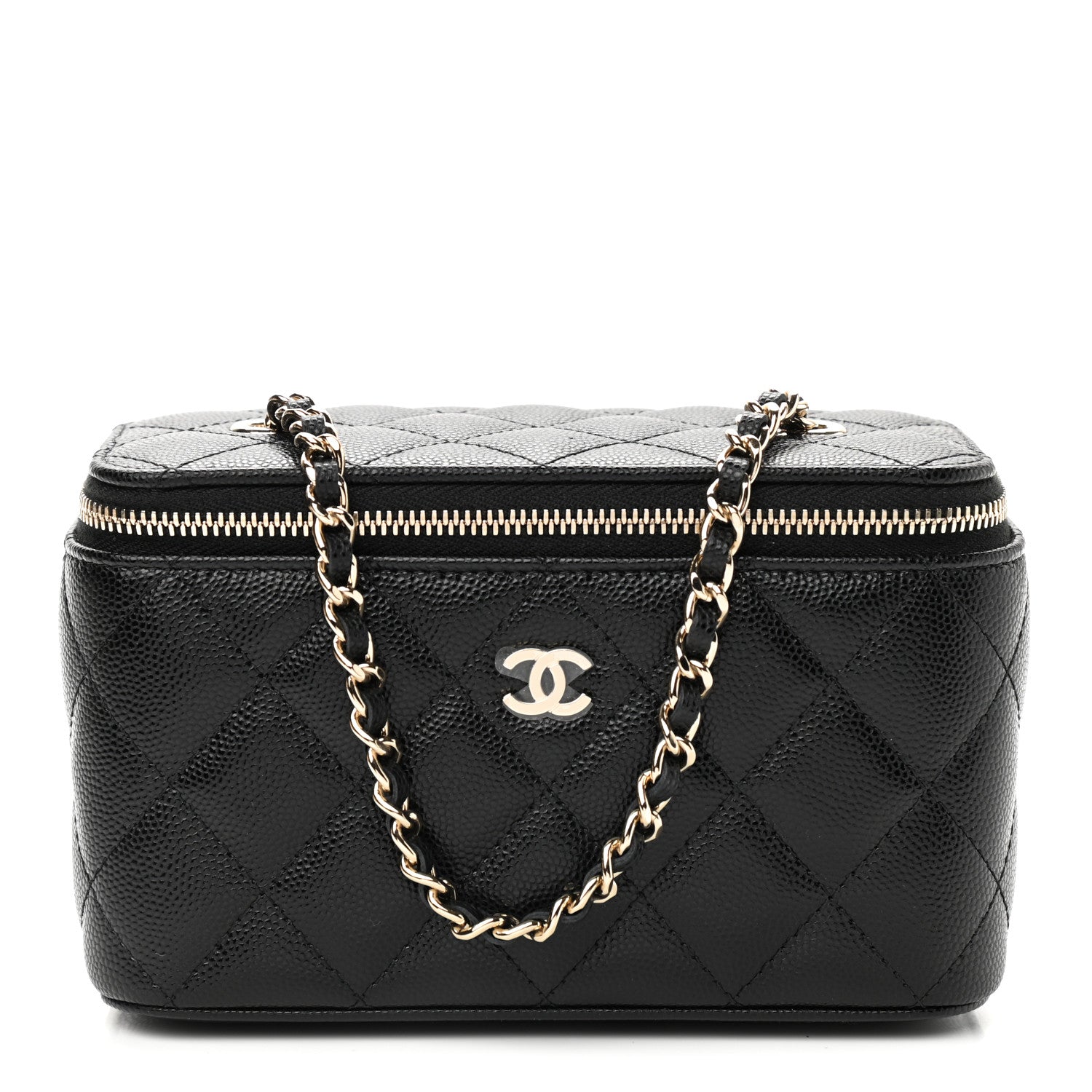 Chanel Caviar Quilted Small Vanity Case With Chain Black 1 of 9