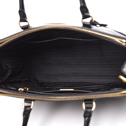 Prada Saffiano Medium Galleria Double Zip Tote Black 5 of 13