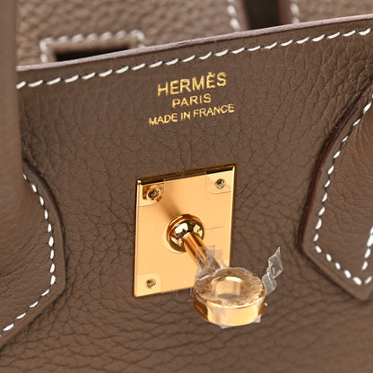 Hermes Togo Birkin 25 Etoupe 6 of 13