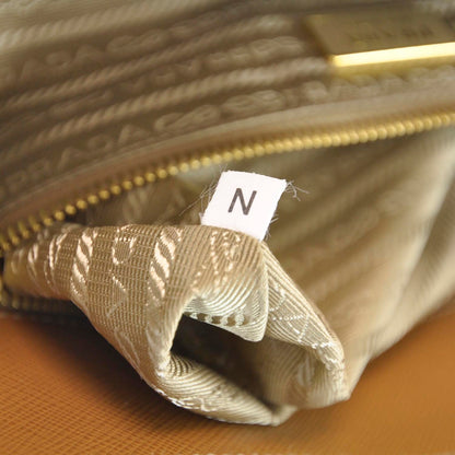 Prada Saffiano Lux Large Tote Caramel 11 of 11