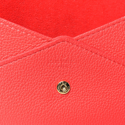Louis Vuitton Calfskin Envelope Pouch Red 6 of 8