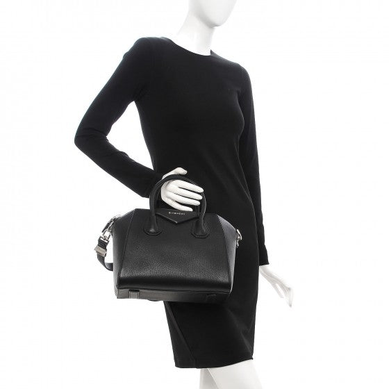 Sugar Goatskin Small Antigona Black