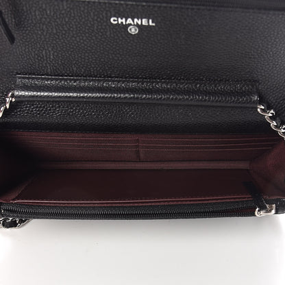Chanel Caviar Quilted Wallet On Chain WOC Black 7 of 12