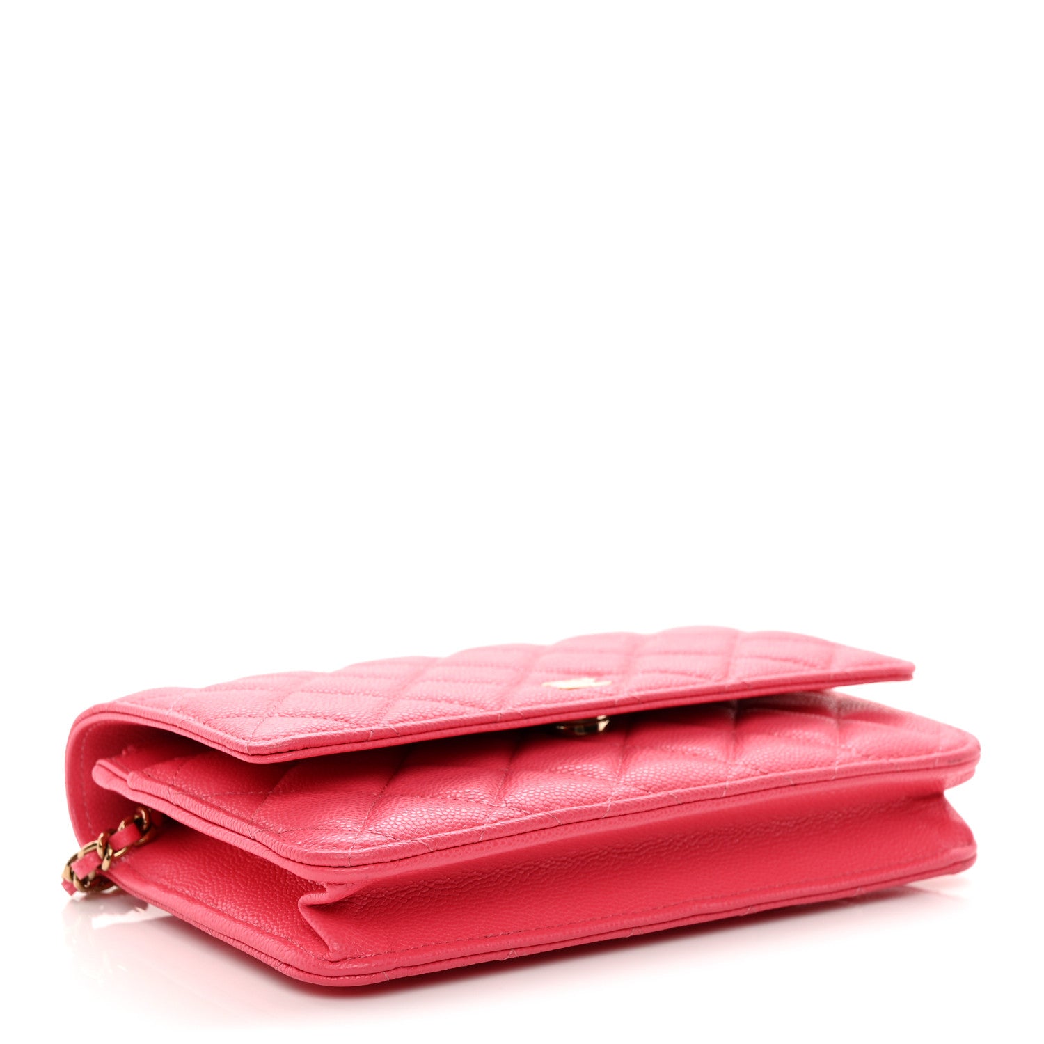 Chanel Caviar Quilted Wallet on Chain WOC Pink 4 of 12
