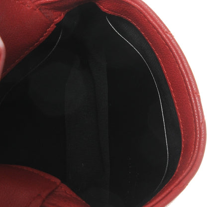 Saint Laurent Sheepskin Matelasse Chevron Monogram Mini College Bag New Red 5 of 7