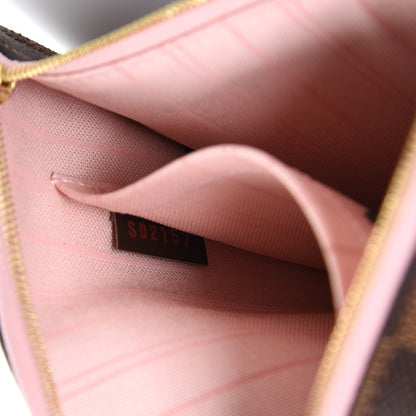 Louis Vuitton Damier Ebene Neverfull MM GM Pochette Rose Ballerine 8 of 8