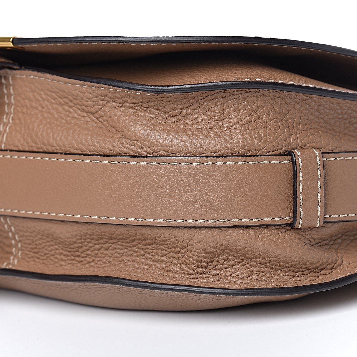 Chloe Calfskin Medium Marcie Round Crossbody Bag Nut 10 of 11