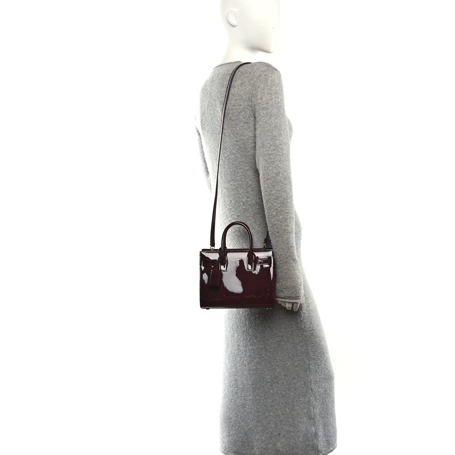 Patent Nano Sac de Jour Dark Red Wine