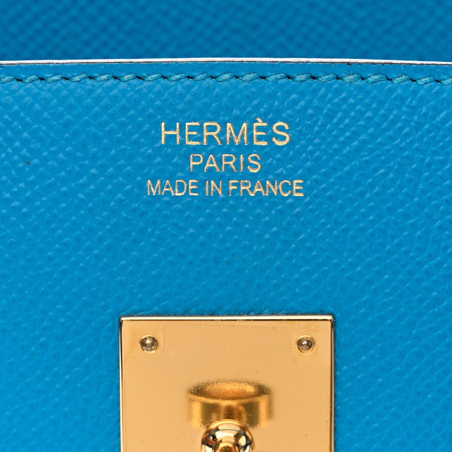Epsom Birkin 35 Bleu Zanzibar