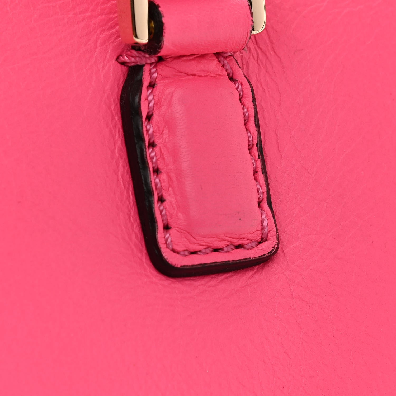 Valentino Garavani Vitello Small Rockstud Double Handle Tote Fuxia Fluo 14 of 16