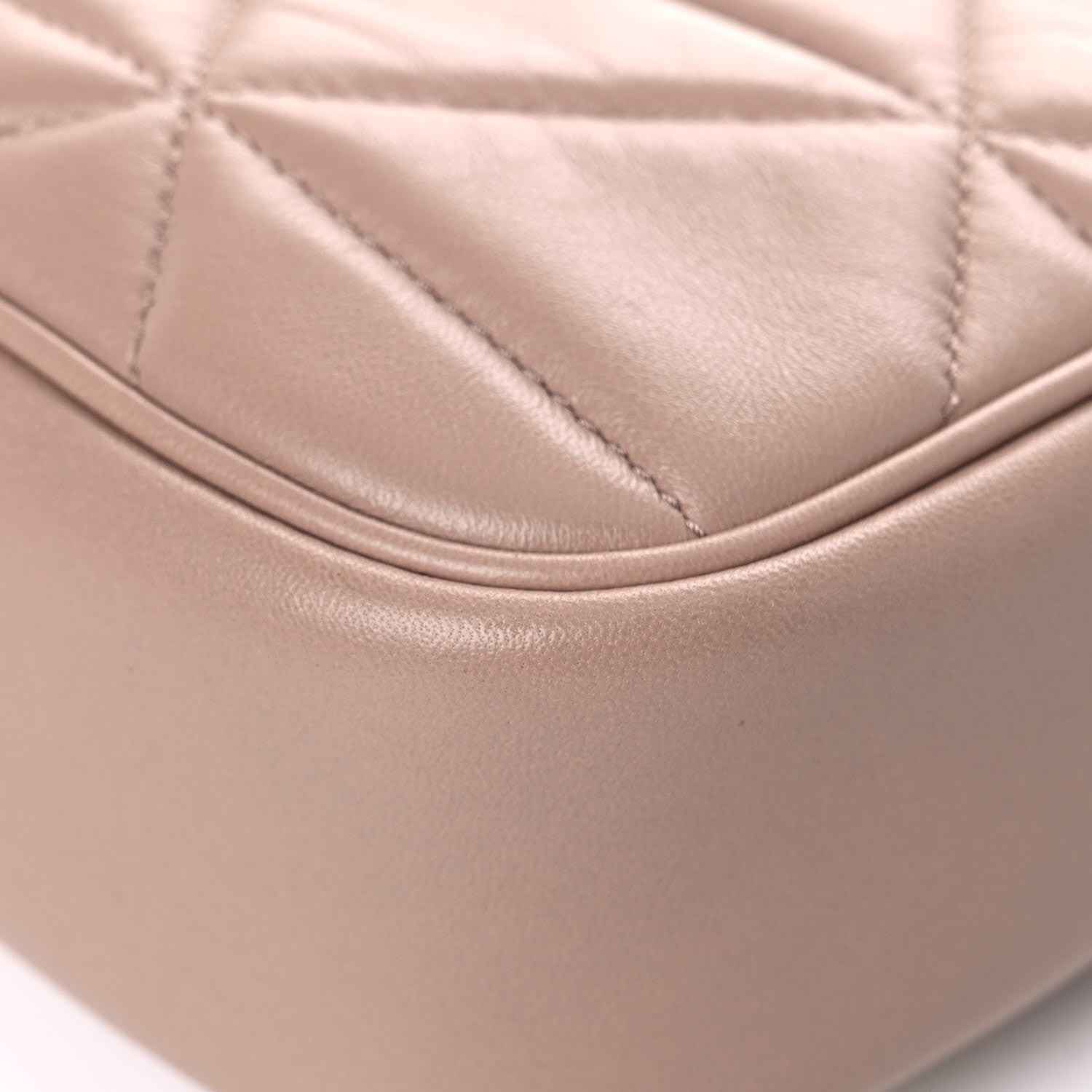 Prada Nappa Triangle Stitched Spectrum Camera Bag Cipria 8 of 13