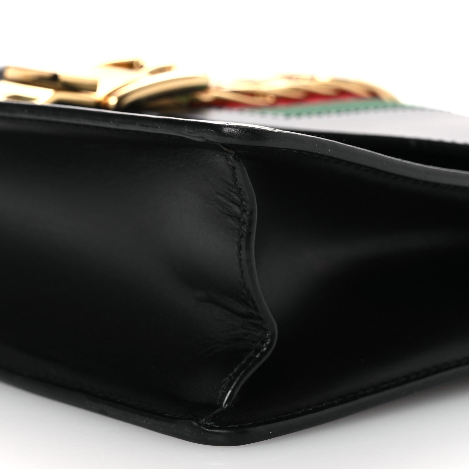 Gucci Calfskin Small Sylvie Shoulder Bag Black 10 of 11