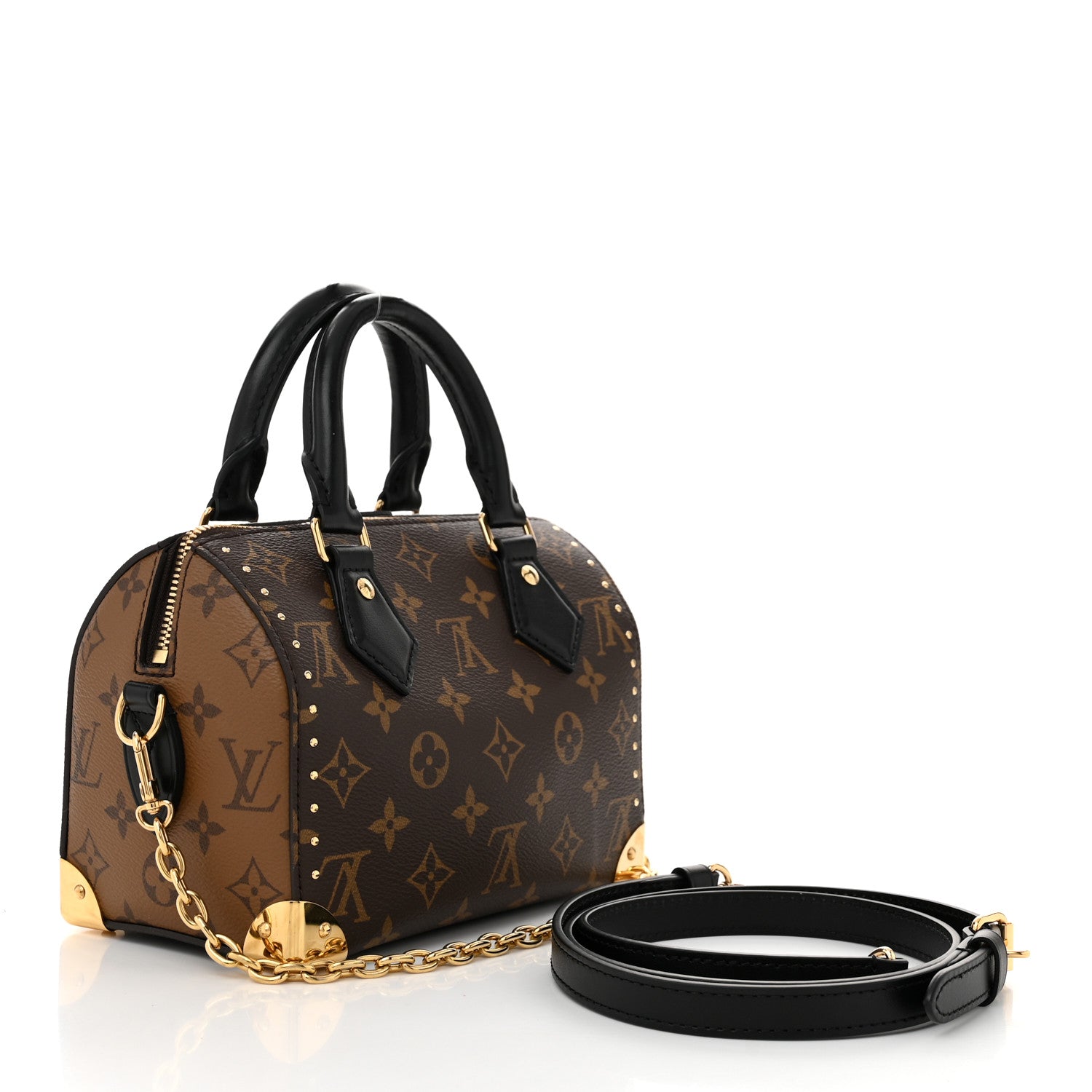 Louis Vuitton Reverse Monogram Speedy Trunk 20 3 of 10